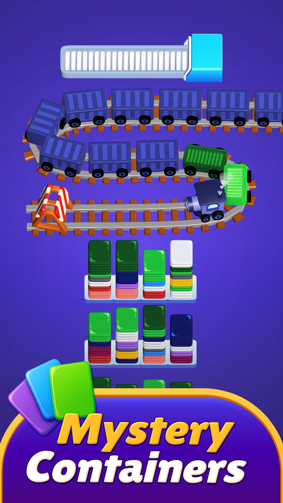 Main gameplay and moving train setup