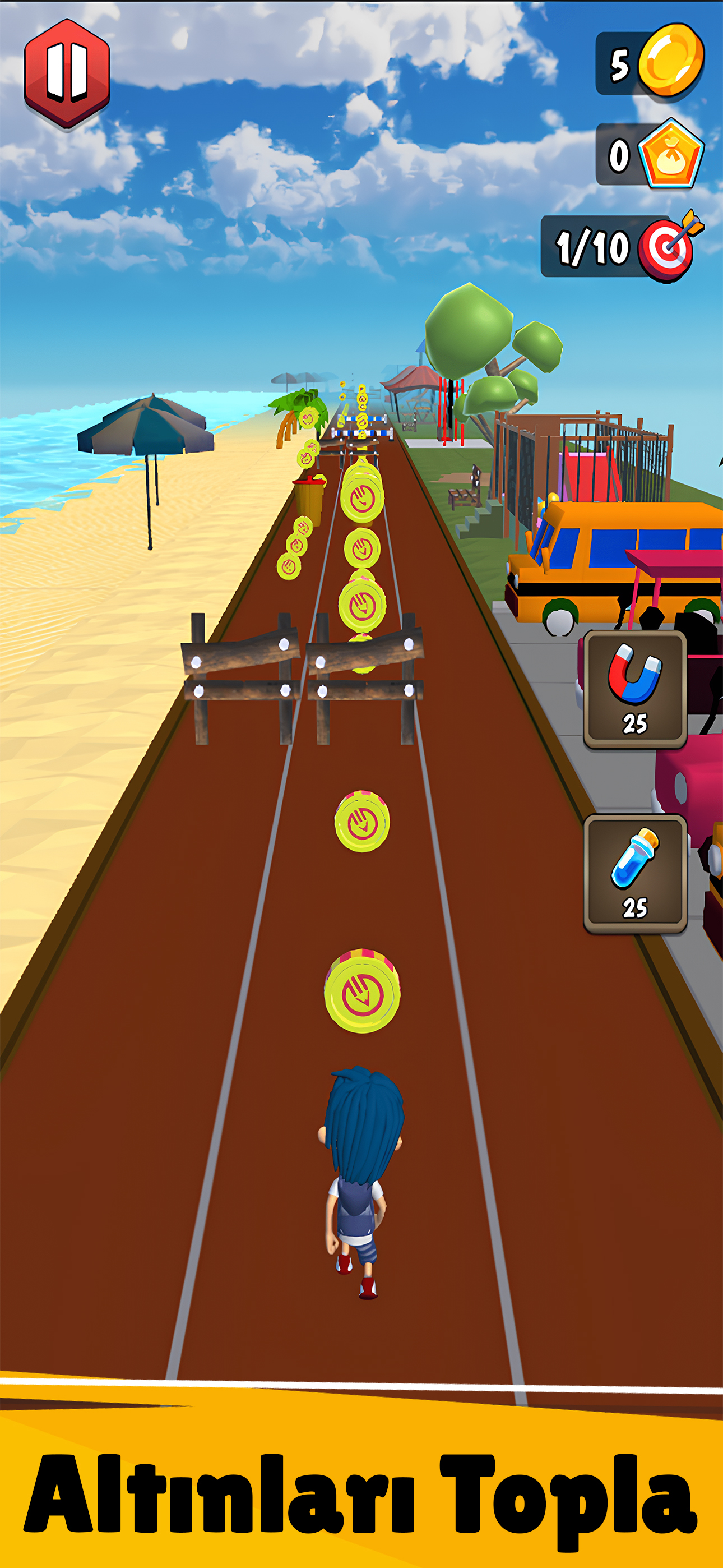 Main endless runner gameplay