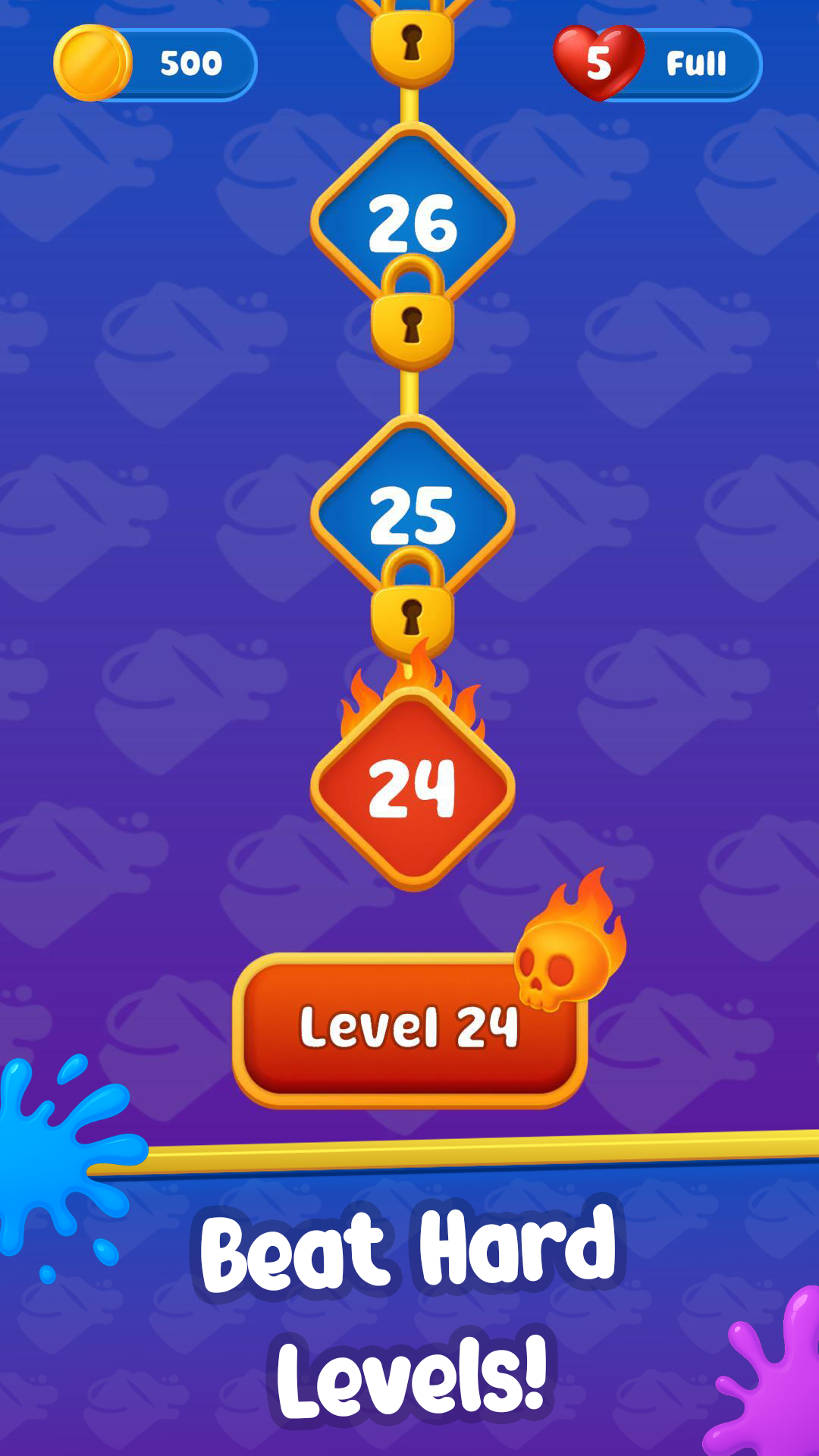 Color routing logic and increasing level complexity