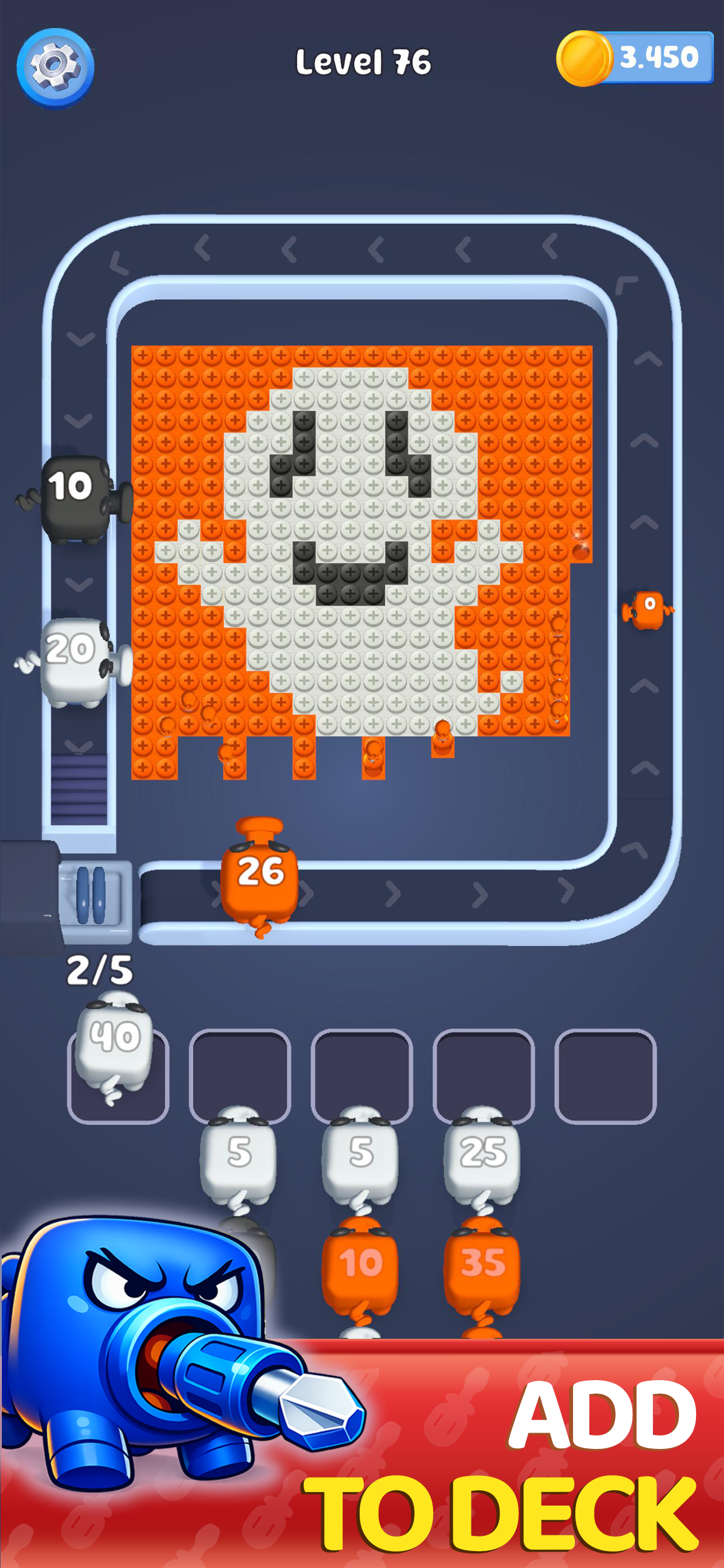 Tap-based interaction and board readability