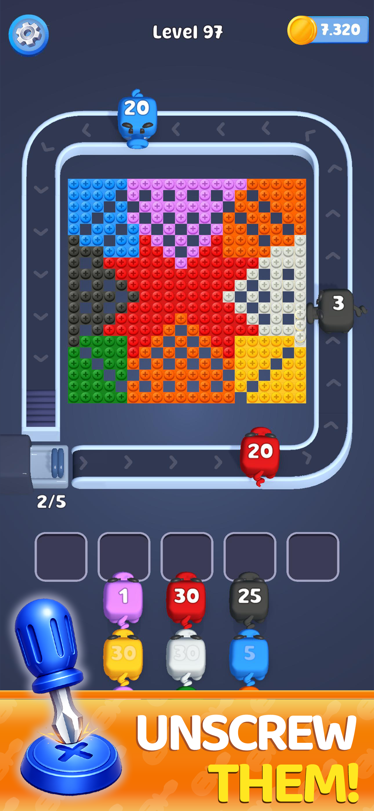 Mobile presentation and satisfying puzzle feedback