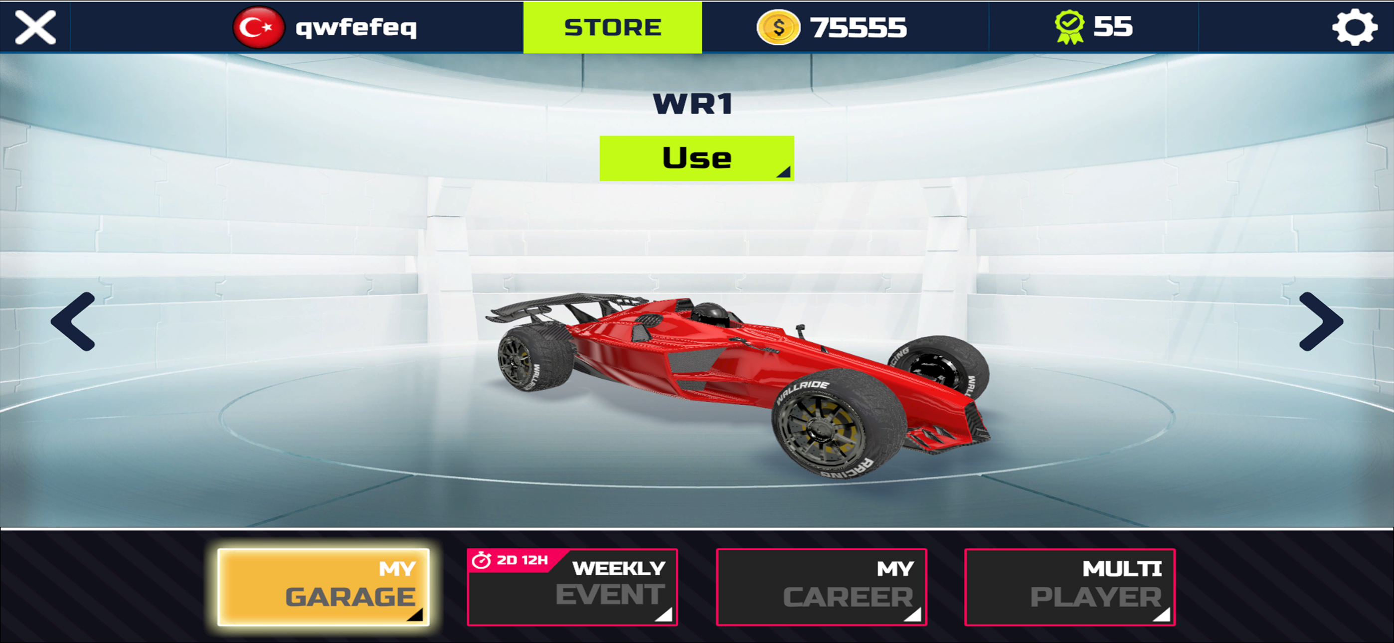 Competitive mobile racing presentation