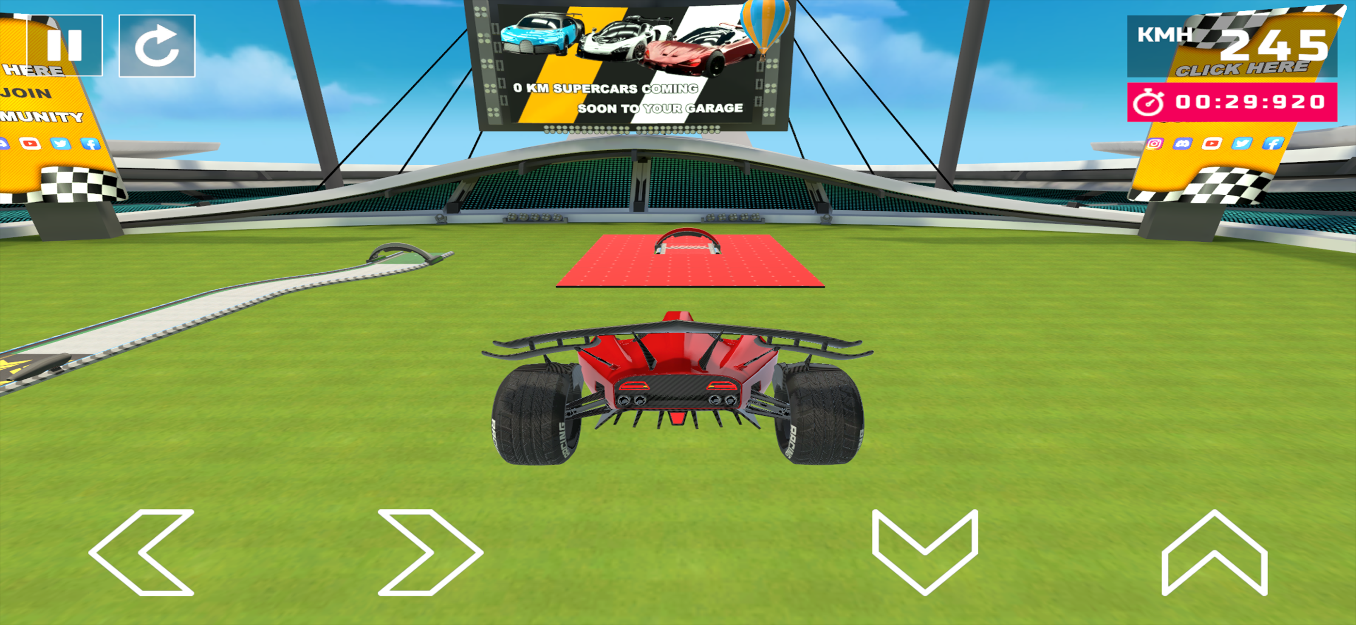 Core racing gameplay